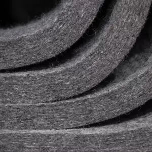 Preview for technical felts as yard goods of different thickness and color as an example here in dark gray